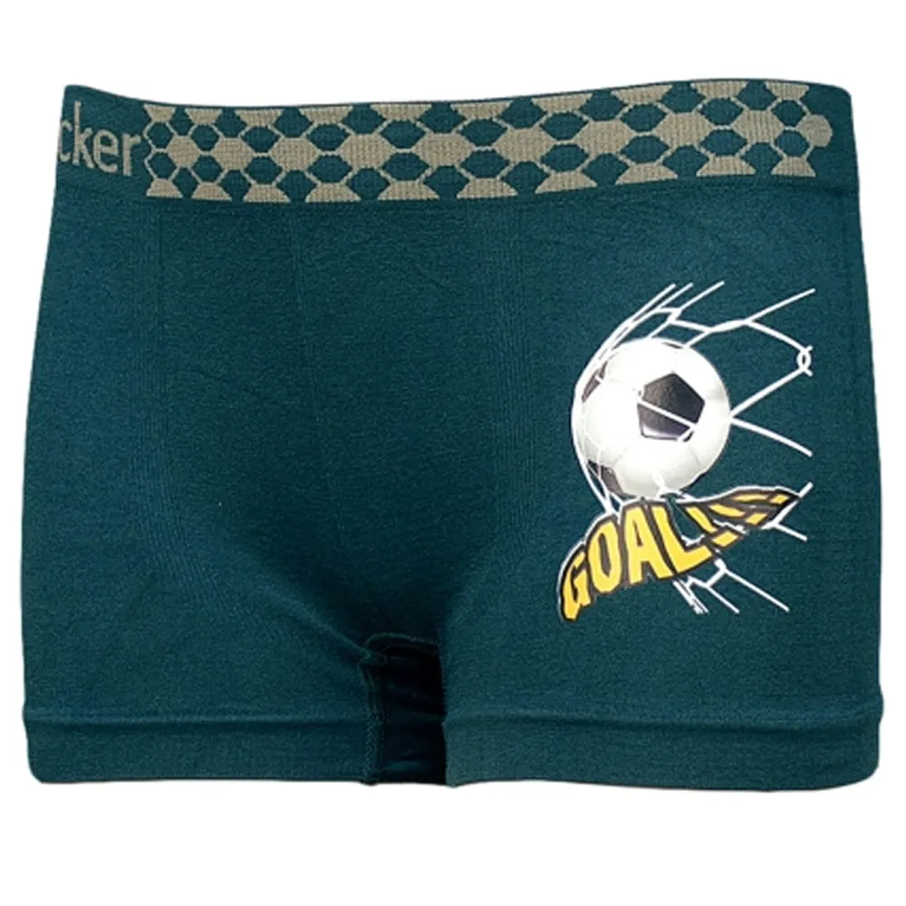 3 Knocker Seamless Boys Boxer Briefs Spandex Kids Shorts Soft Underwear Size L