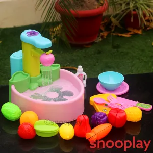 Actual Functioning Sensor Control Kitchen Sink Pretend Play for Kids