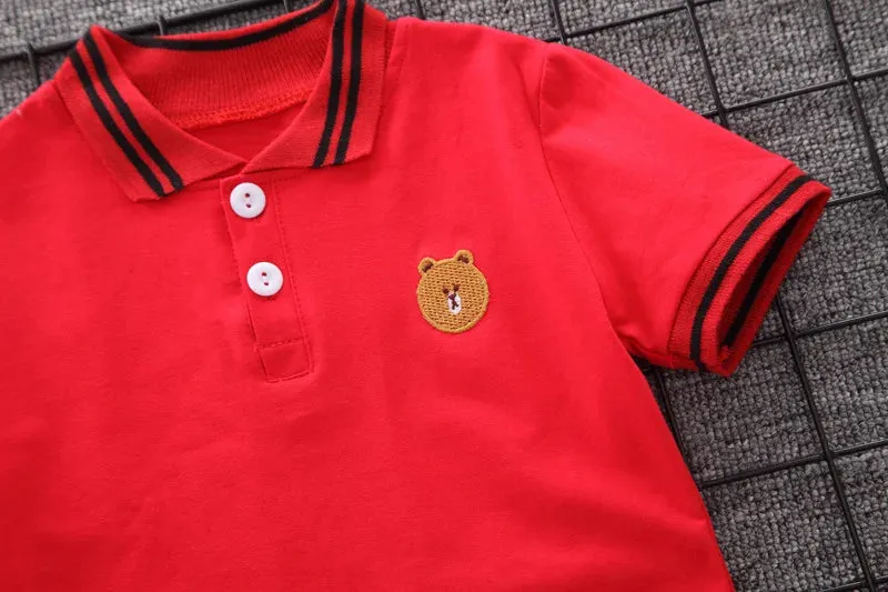 Baby Boy Clothes Summer Children Clothing Polo Shirt Sets Boys Short Toddler Sleeve T-shirt Kids Sports Suit 2pcs Cotton 1-5y