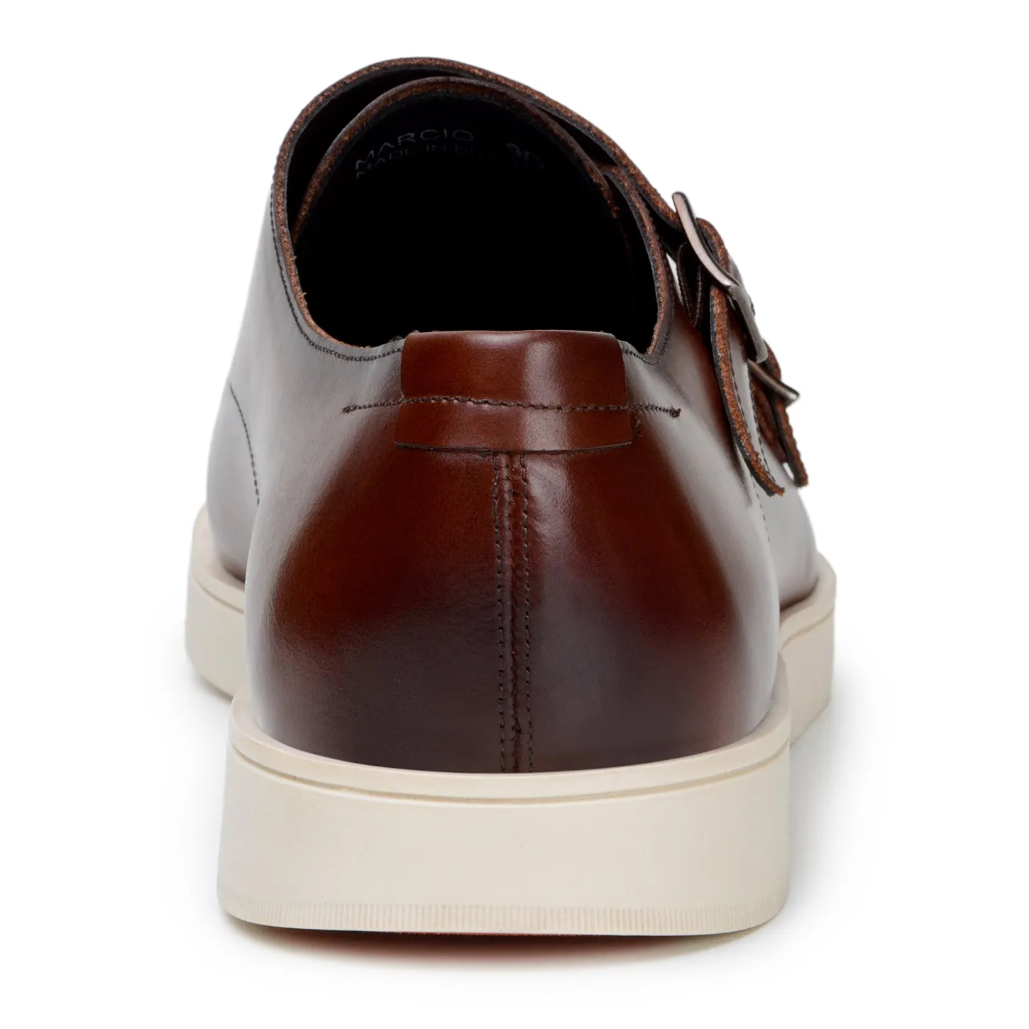 Belvedere Marcio in Cognac Monk Strap Hybrid Dress Shoe