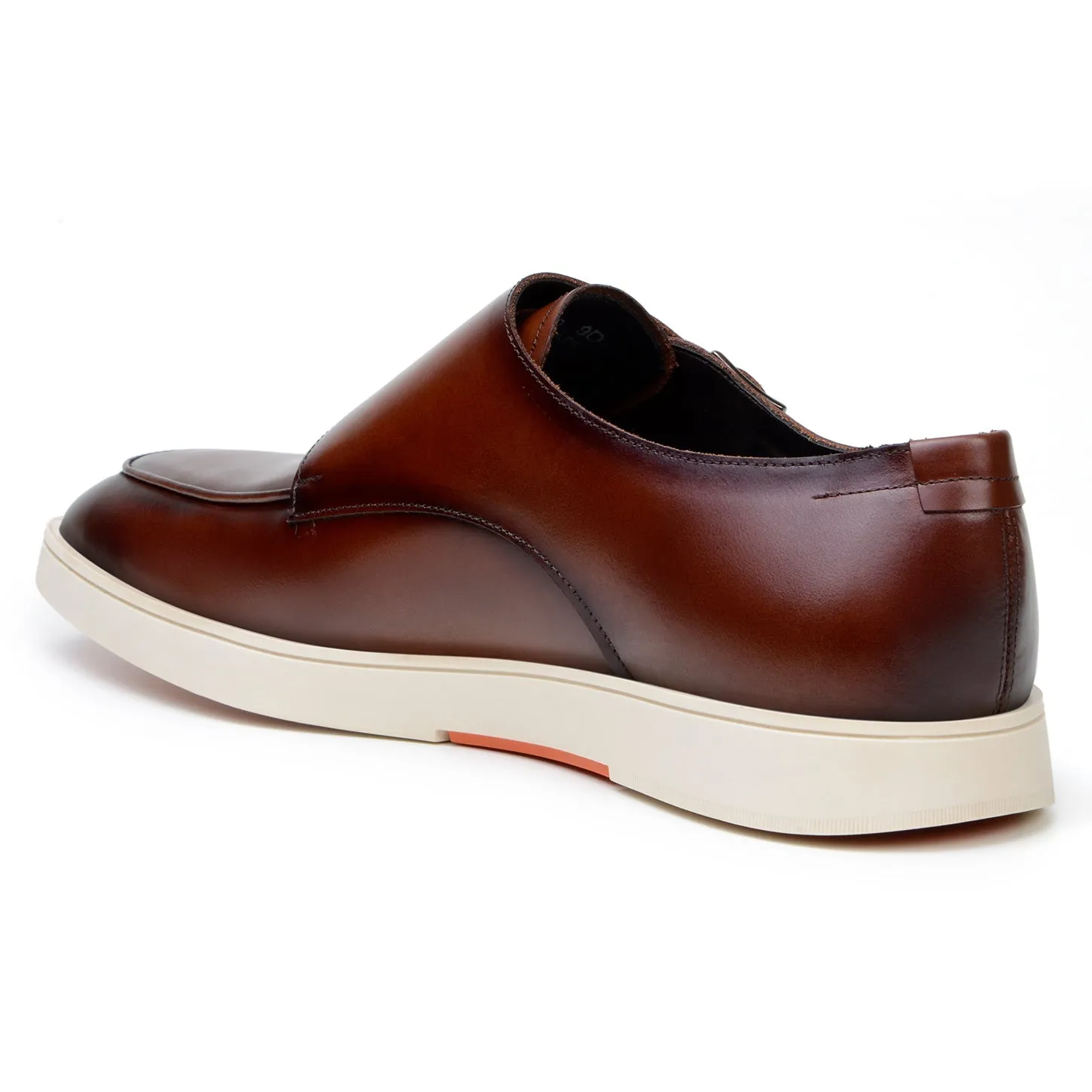 Belvedere Marcio in Cognac Monk Strap Hybrid Dress Shoe