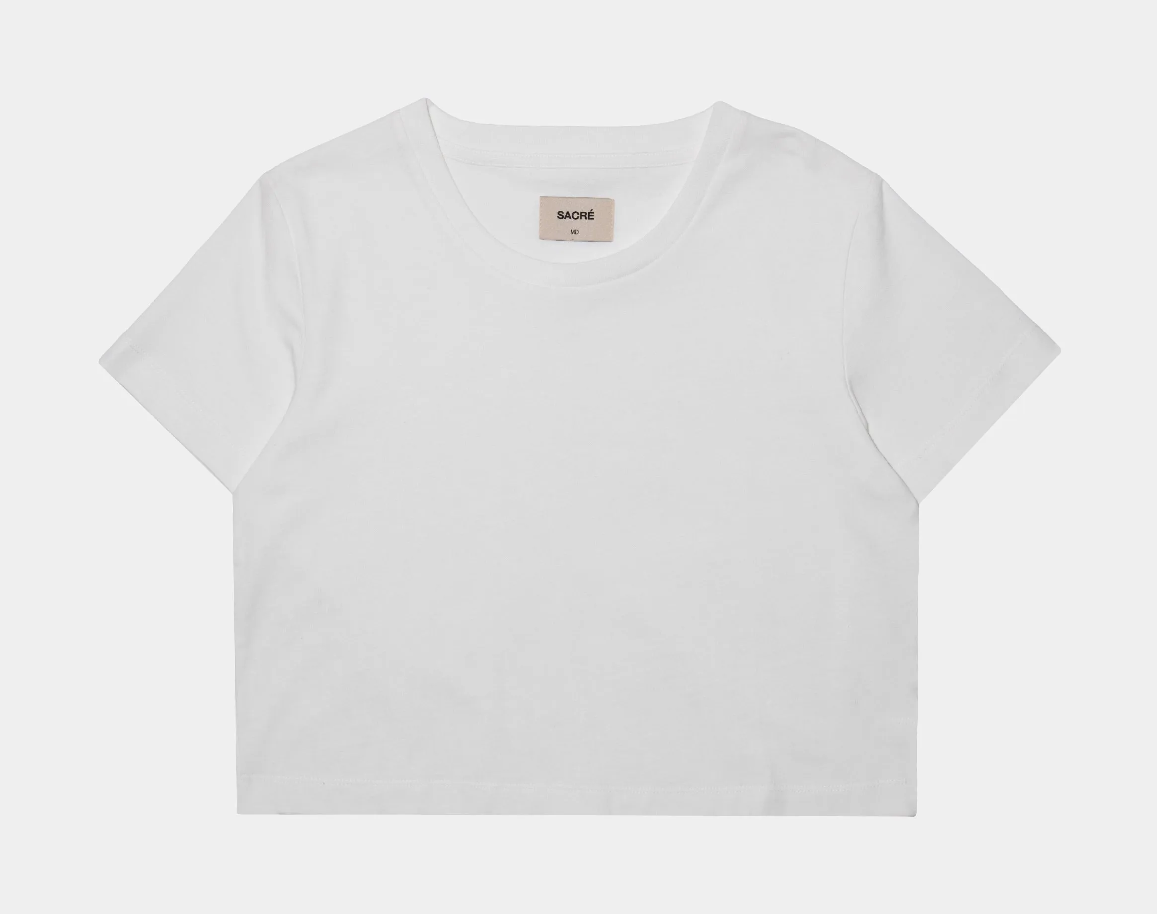 Carine Crop Womens T-Shirt (White)