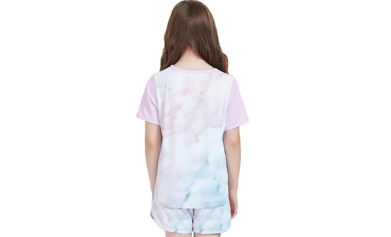 Cotton Candy Stylie Girls' T-Shirt And Shorts Outfit Set