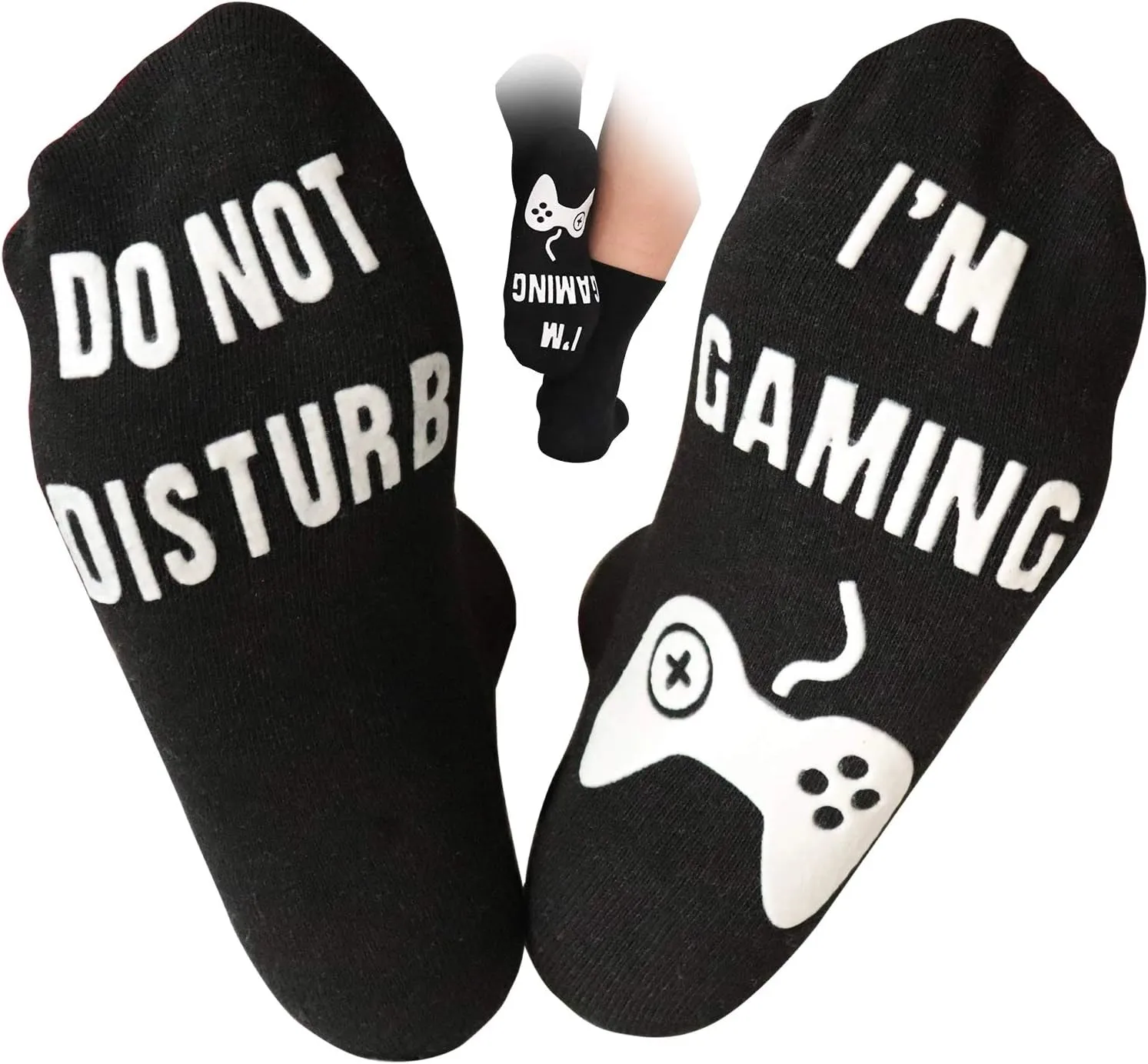 Do Not Disturb I'm Gaming Socks Novelty Cotton Funny Socks Gifts For Men Women