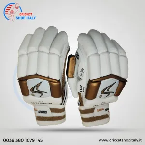 DS D 1.0 White/Gold Batting Gloves Adult