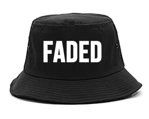 Faded Marijuana Weed Print Bucket Hat