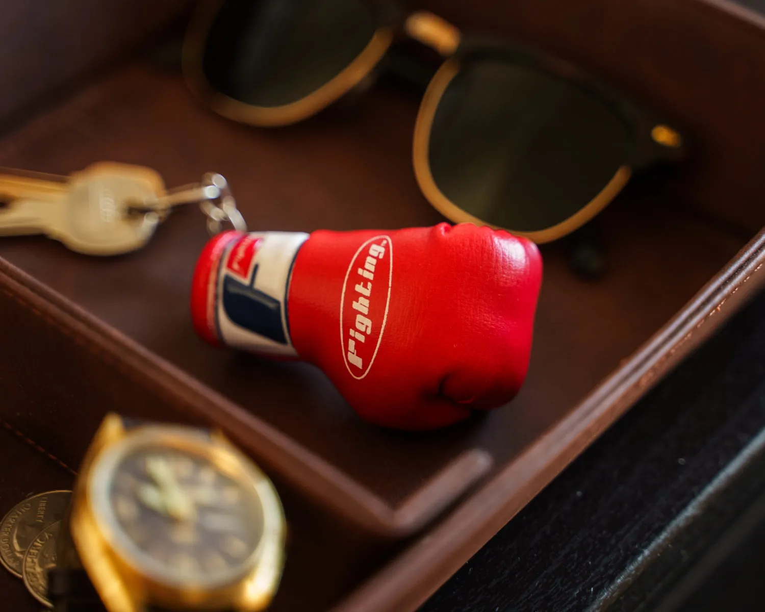 Fighting Boxing Glove Keyring