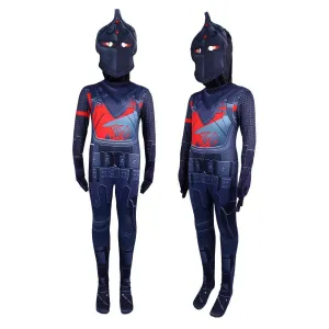 Fortnite Boy Black Knight Costume Jumpsuit for Kids