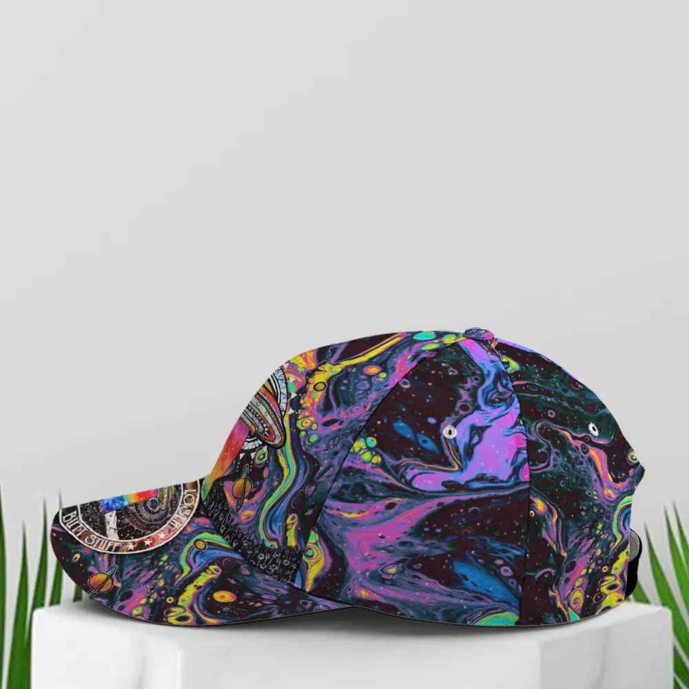 Get In Loser Psychedelic Style Spaceship Baseball Cap Coolspod