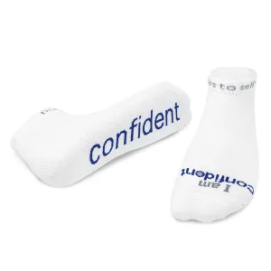 'I am confident'® white low-cut socks