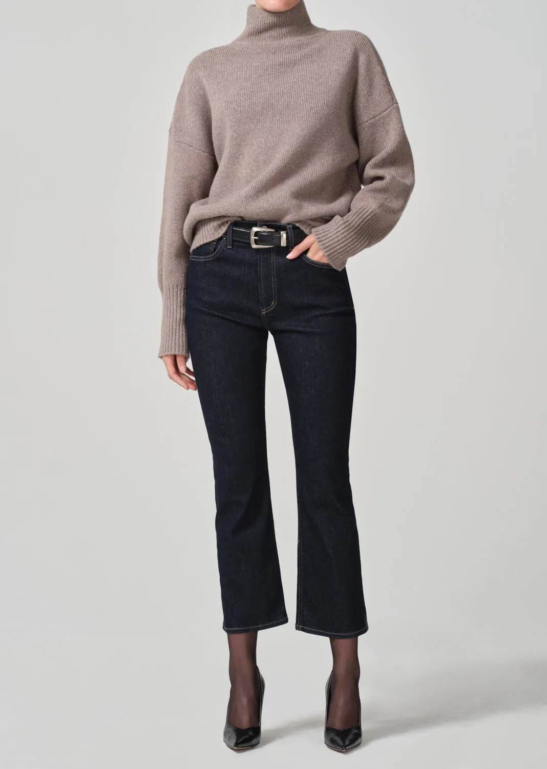 Isola Mid Rise Cropped Boot in Solace