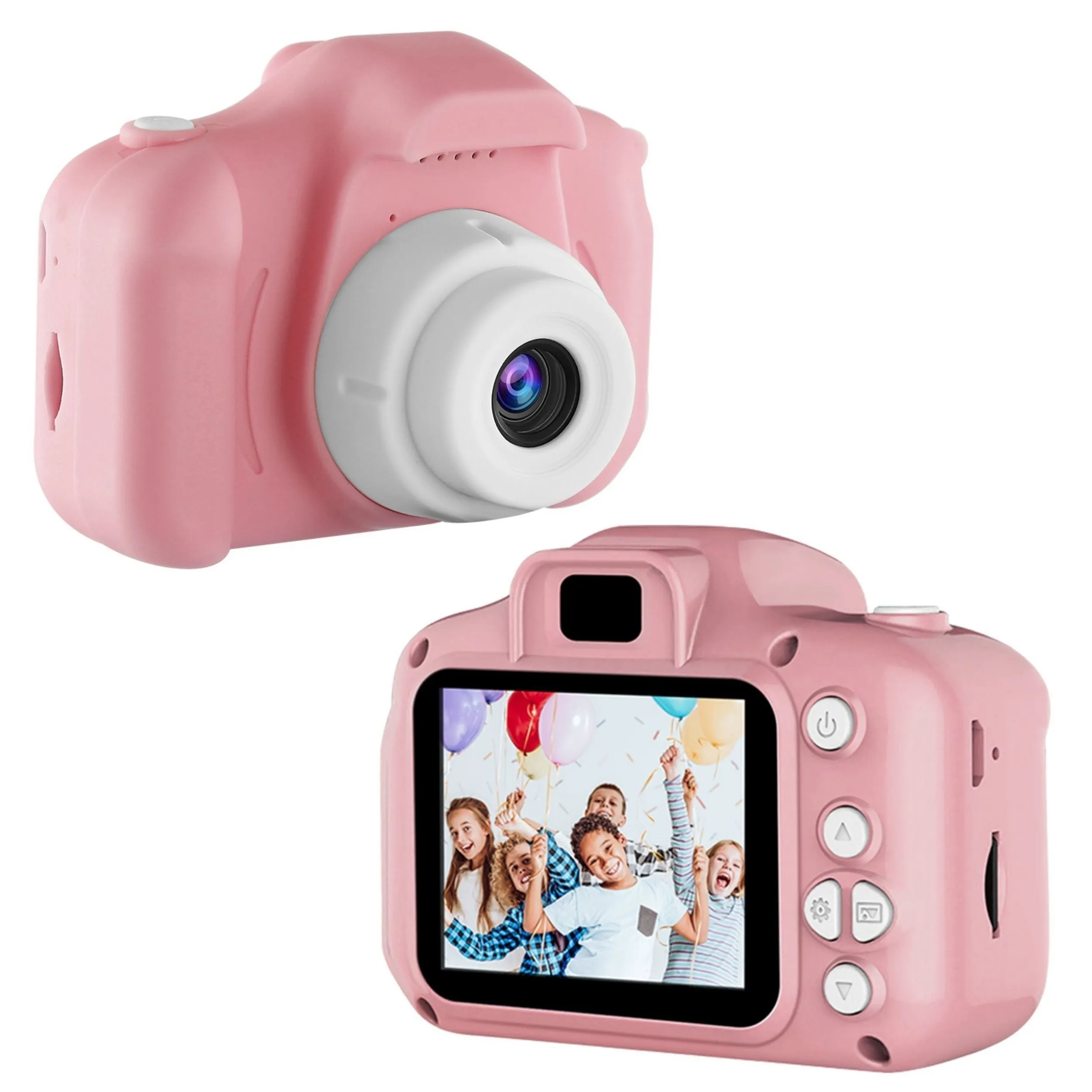 Kids Camera, 2.0” Screen, 12MP, 1080P FHD Video, 4X Digital Zoom, Games, 32GB Card, Shockproof Camcorder, Ages 3-10