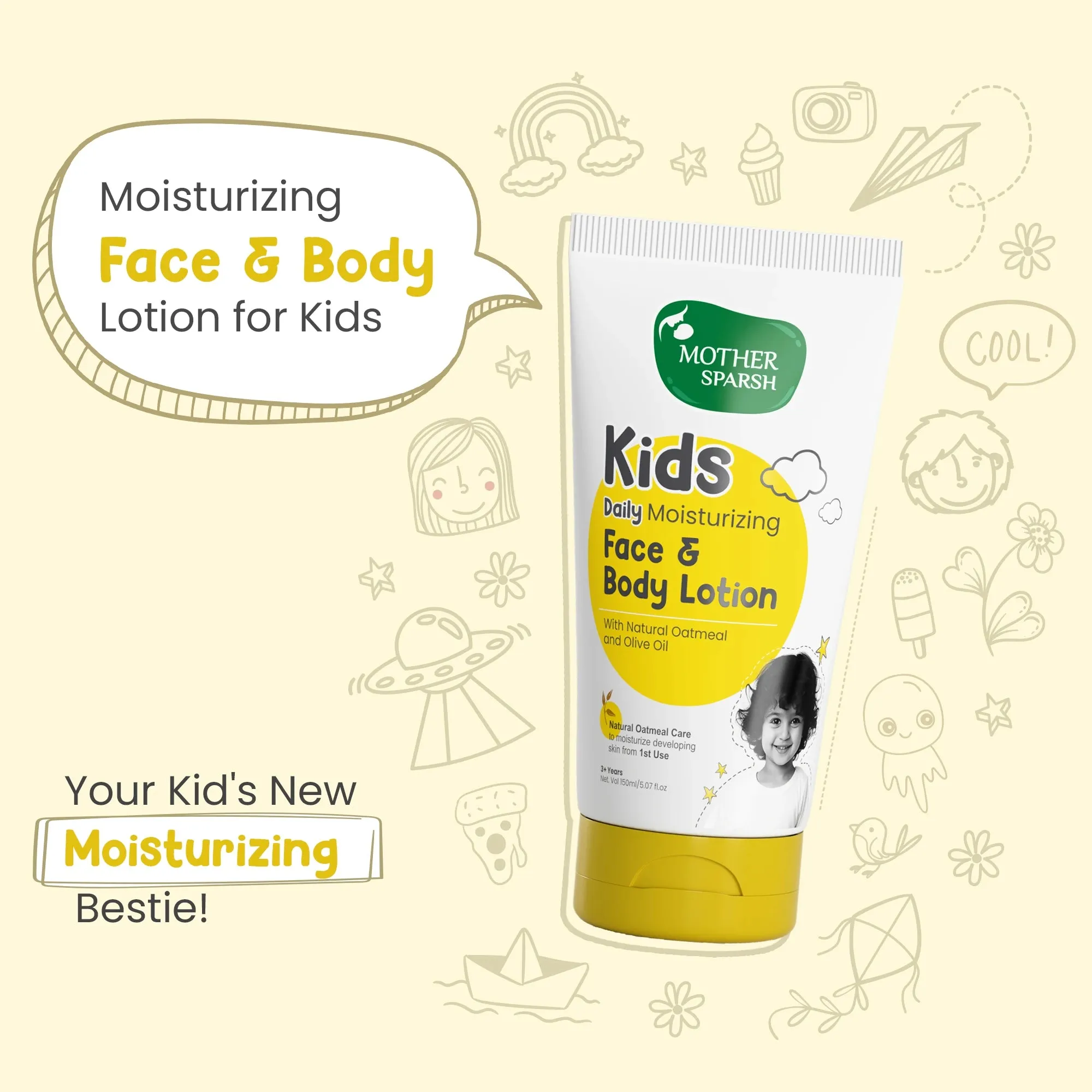 Kids Daily Moisturizing Face & Body Lotion
