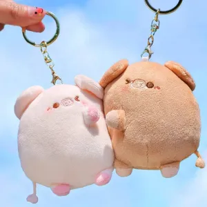 Never Be Apart Piggy Magnetic Keychains - 1 Pair