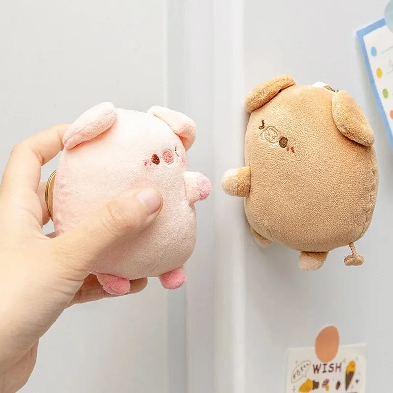 Never Be Apart Piggy Magnetic Keychains - 1 Pair