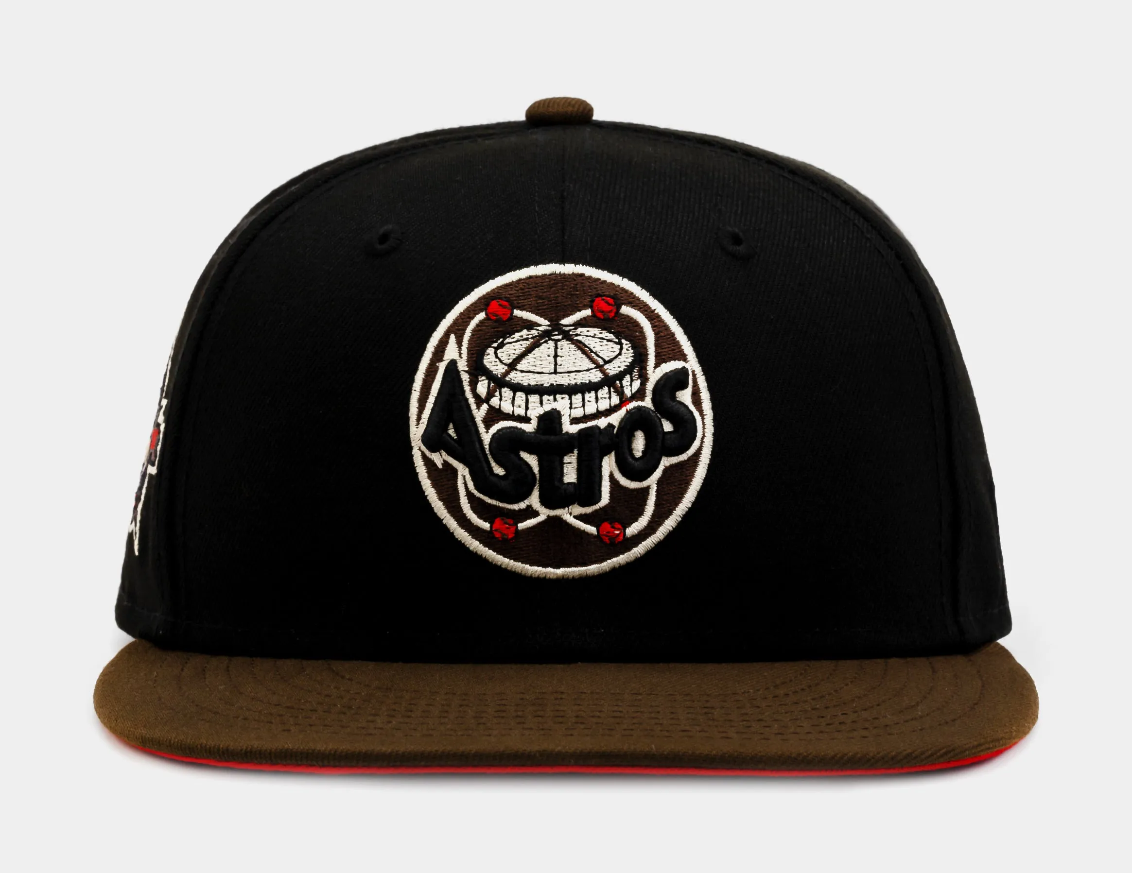Shoe Palace Exclusive Houston Astros 59Fifty Mens Fitted Hat (Black/Brown)