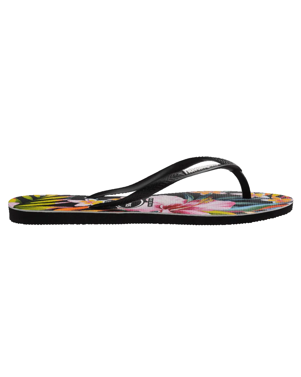 Slim Floral Palm Thongs