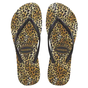 Slim Leopard Thongs