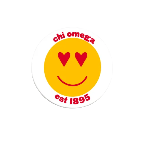 Sorority Heart Eyes Button