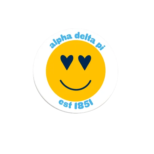 Sorority Heart Eyes Button