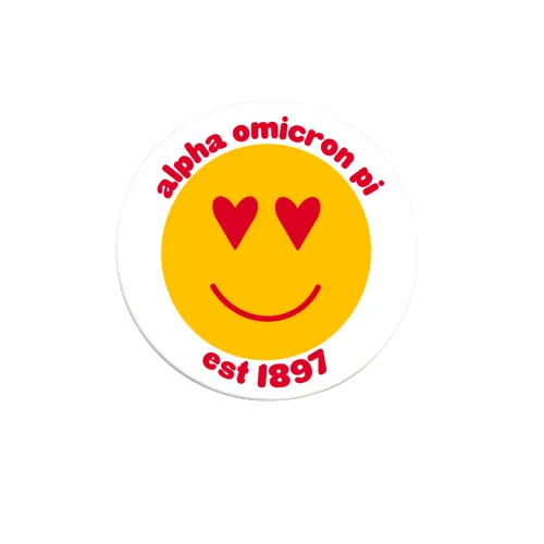 Sorority Heart Eyes Button