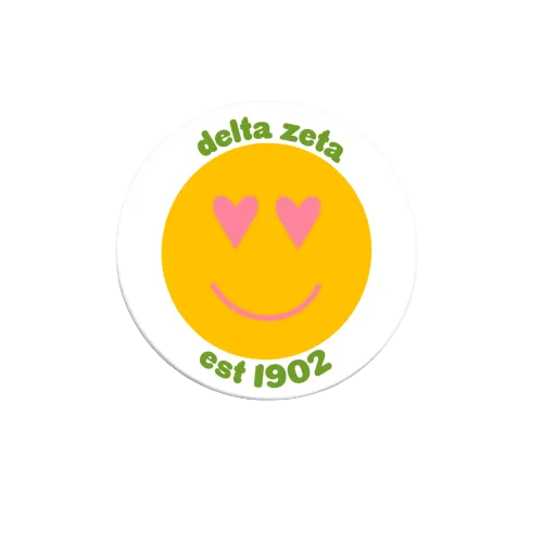 Sorority Heart Eyes Button