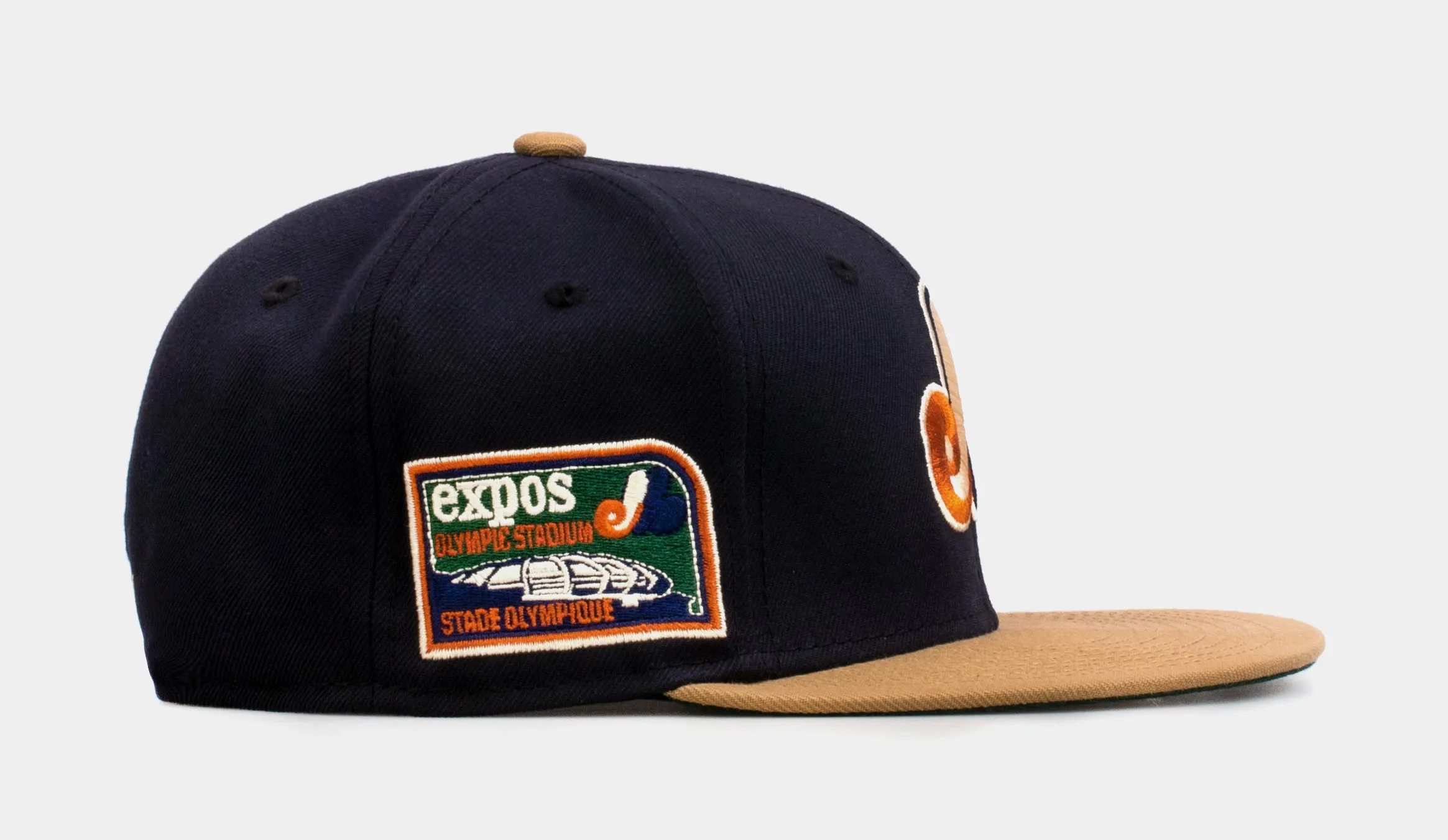 SP Exclusives Varsity Blues Montreal Expos 59Fifty Mens Fitted Hat (Navy/Pine)