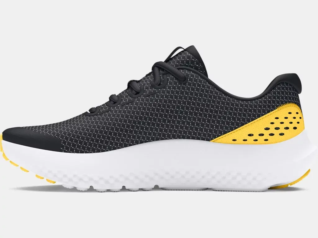 Under Armour Boys Black/Yellow Surge 4 Running Shoe
