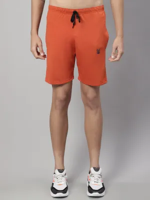 Vimal Jonney Rust Regular fit Cotton Shorts for Men