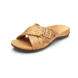 Vionic Rest Dorie 341 Gold Cork Women's Slides FINAL SALE