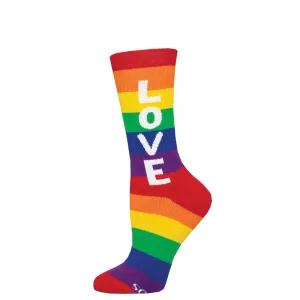 Women's Athletic Love Crew (Rainbow)