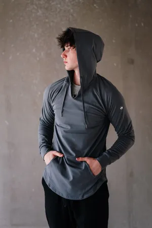 Youth Boys Grey Essential Hoodie