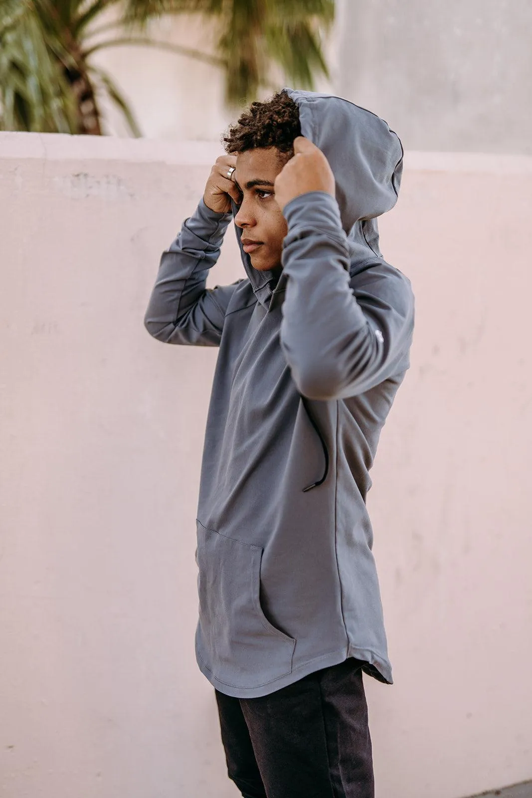 Youth Boys Grey Essential Hoodie