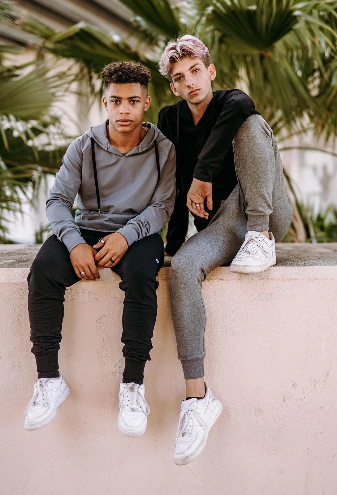 Youth Boys Grey Essential Hoodie