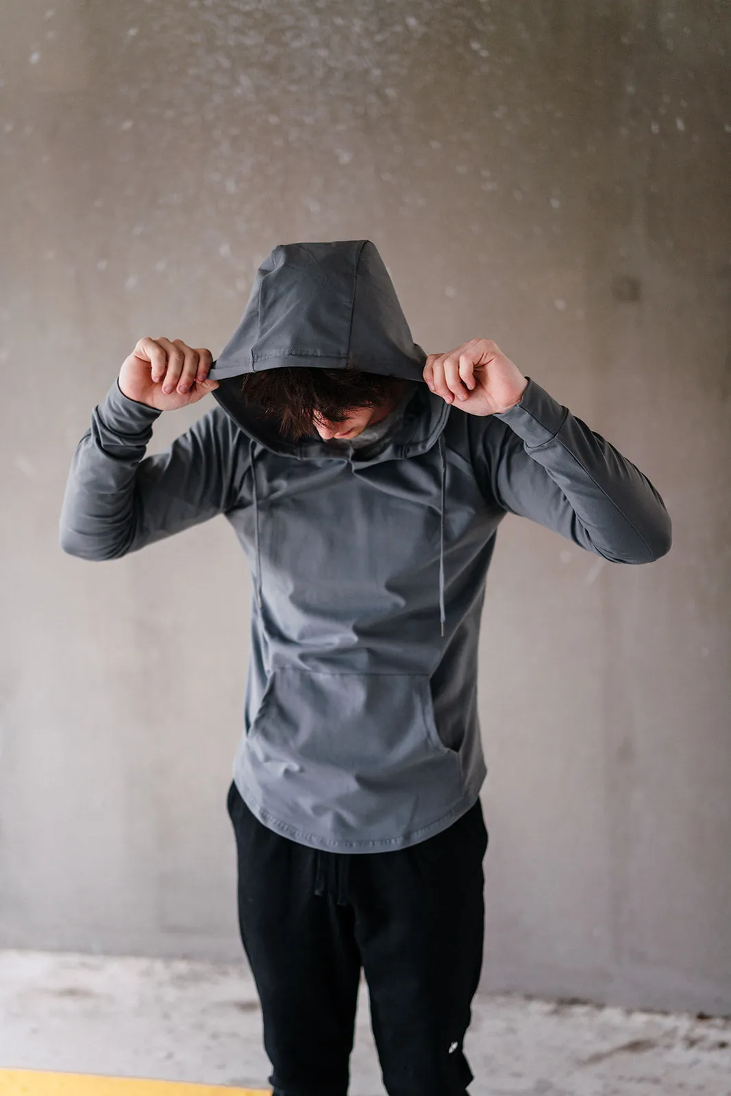 Youth Boys Grey Essential Hoodie