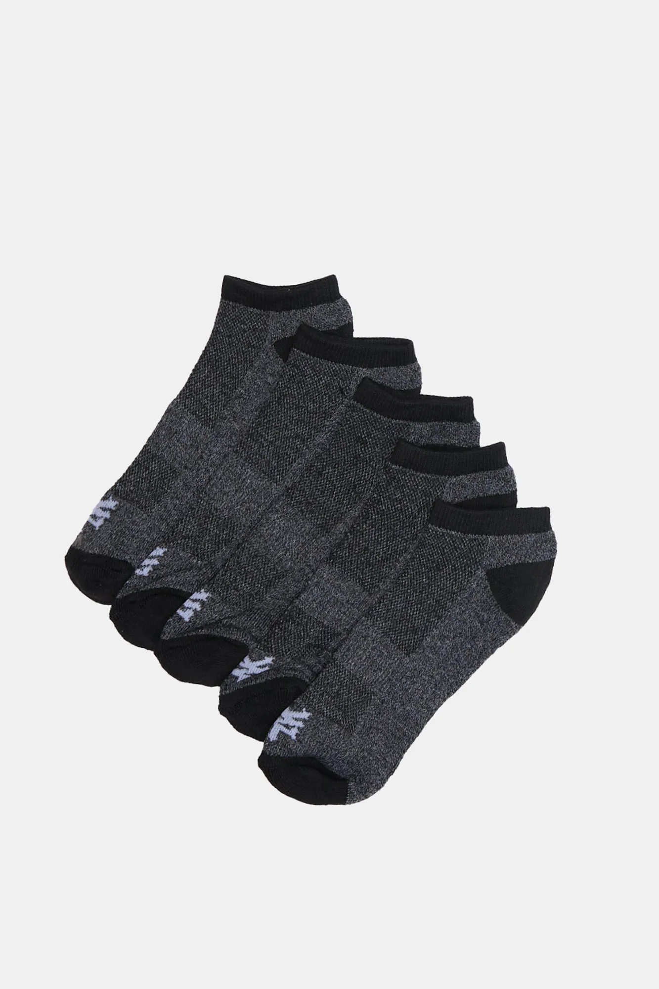 Zoo York Mens 5-Pack Athletic No Show Socks