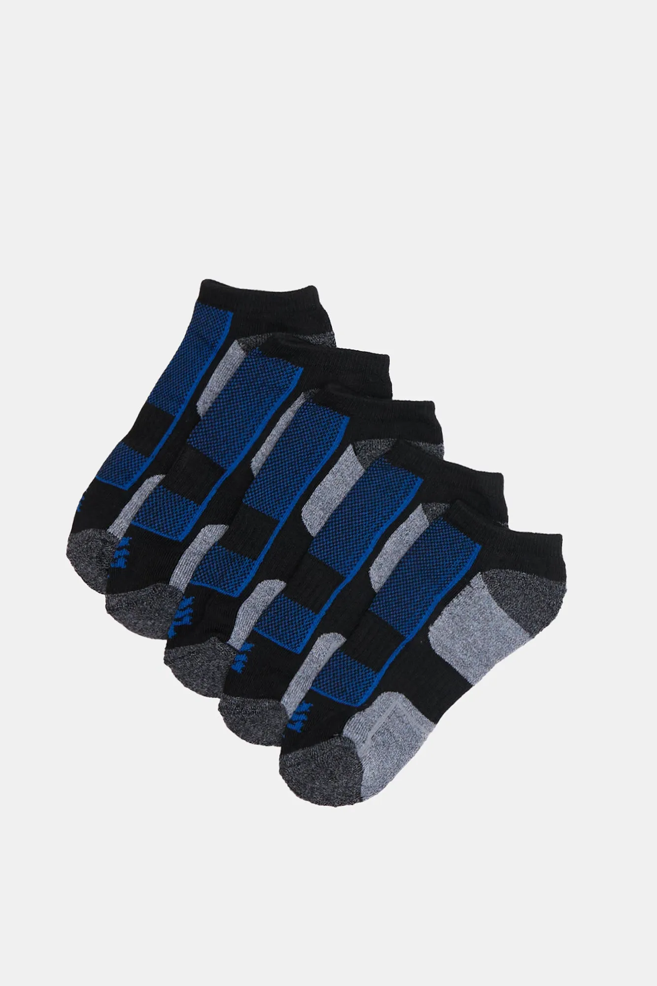 Zoo York Mens 5-Pack Athletic No Show Socks