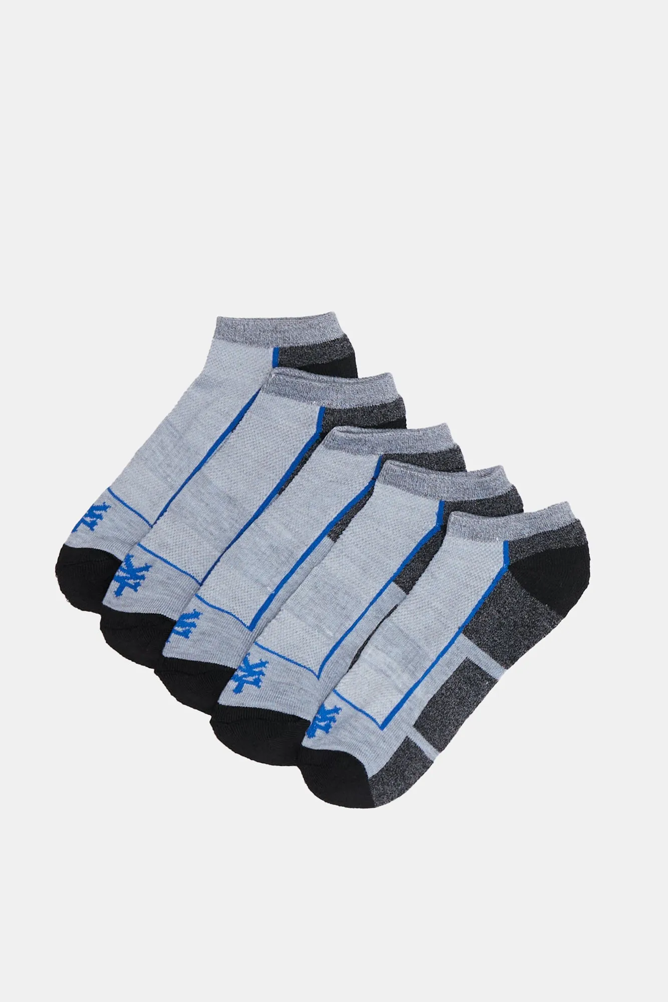 Zoo York Mens 5-Pack Athletic No Show Socks